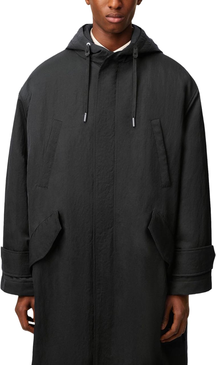 AMI Paris Padded Anthracite Jacket Zwart
