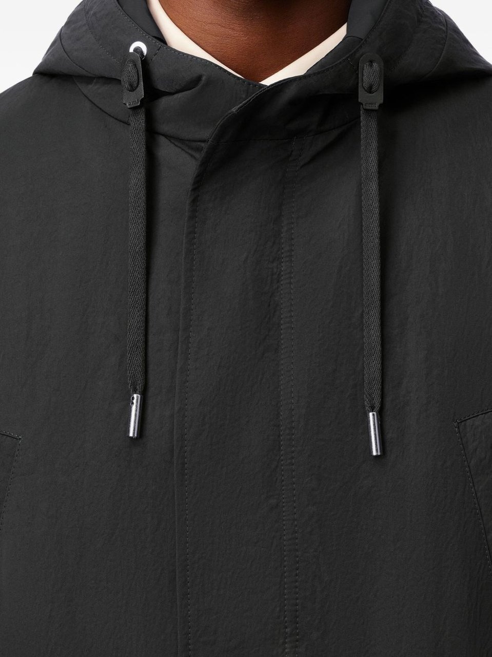 AMI Paris Padded Anthracite Jacket Zwart