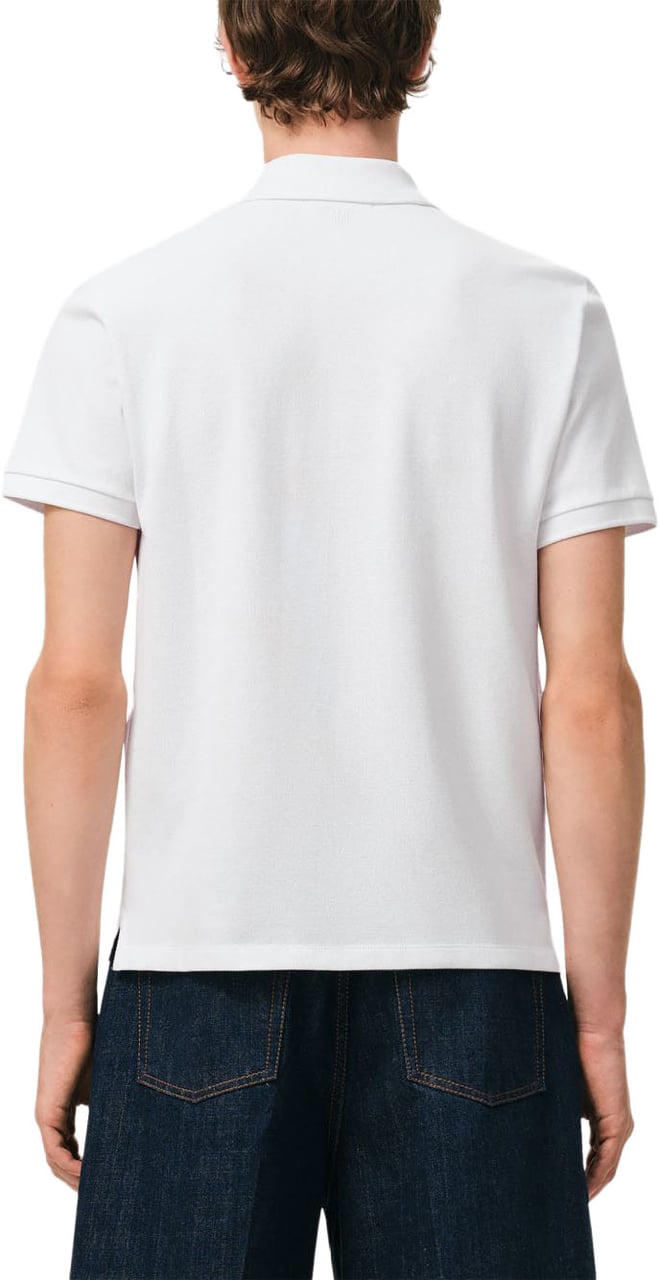 AMI Paris Cotton Piqué Polo Shirt Wit