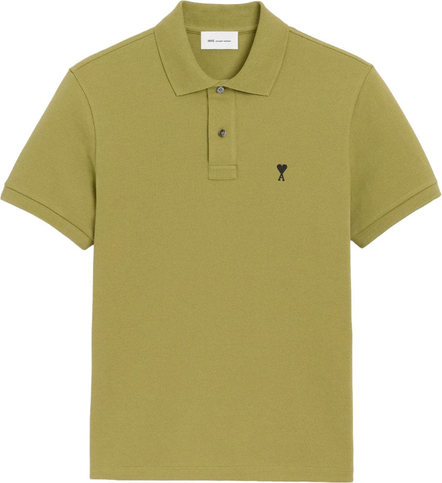 AMI Paris Short-Sleeved Polo Shirt Groen