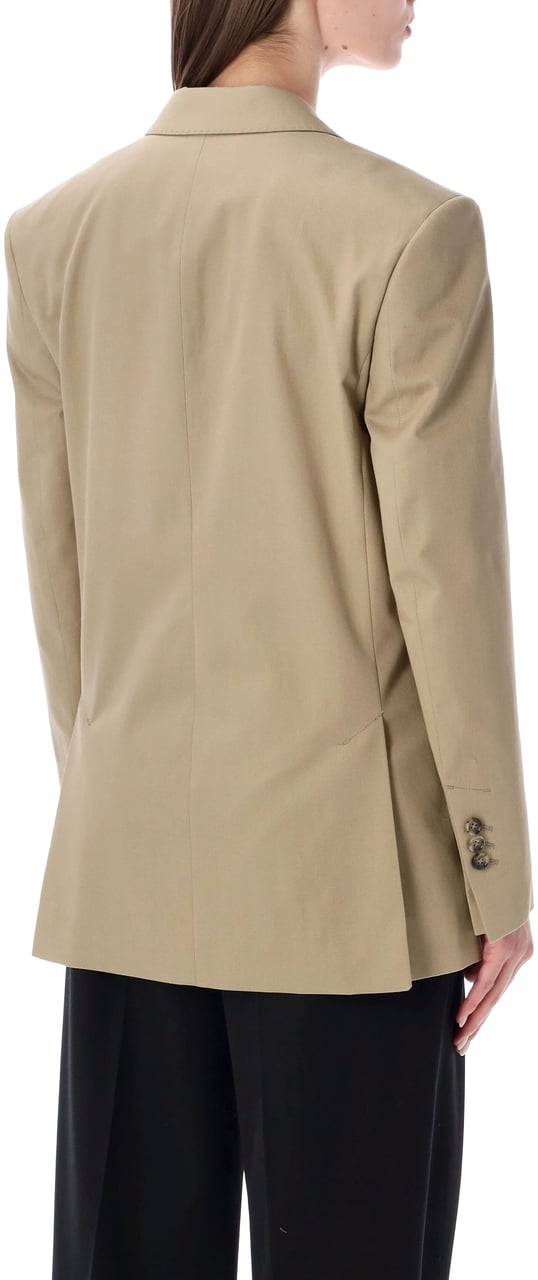 AMI Paris Single Breast Blazer Beige Beige