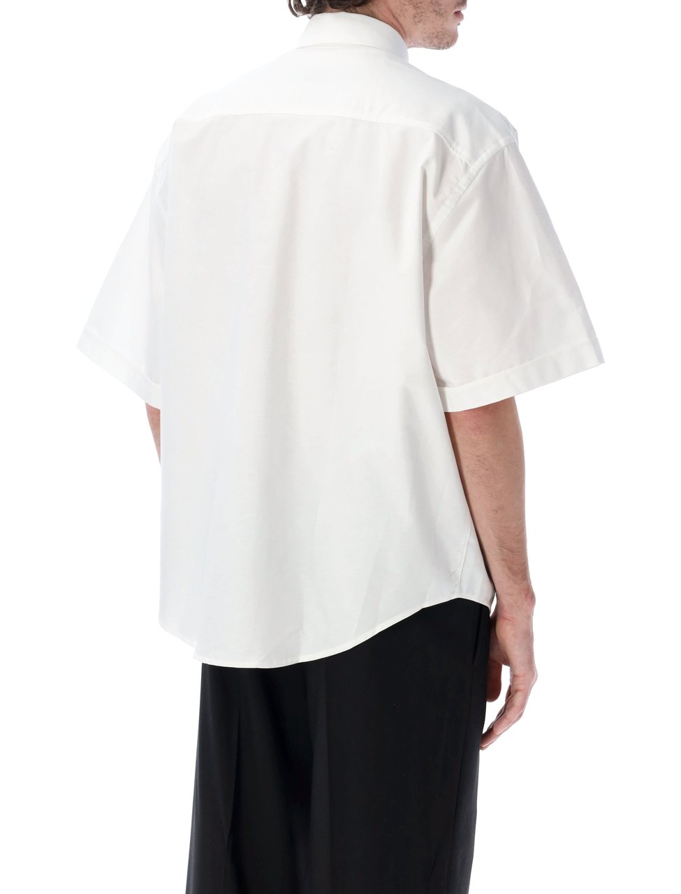AMI Paris Adc Bowling Shirt Bianco Wit