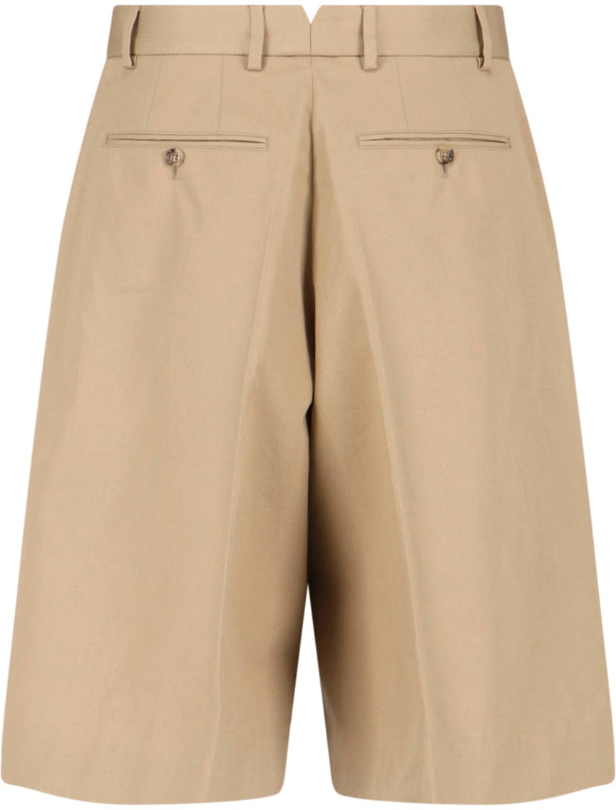 AMI Paris Cotton Bermuda Shorts – Beige Neutraal