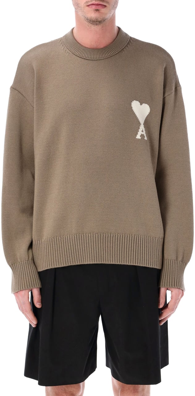 AMI Paris Sweaters Taupe Taupe