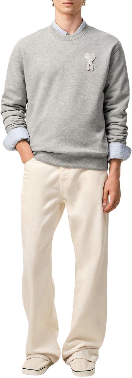 AMI Paris Sweaters Grigio Lichtgrijs