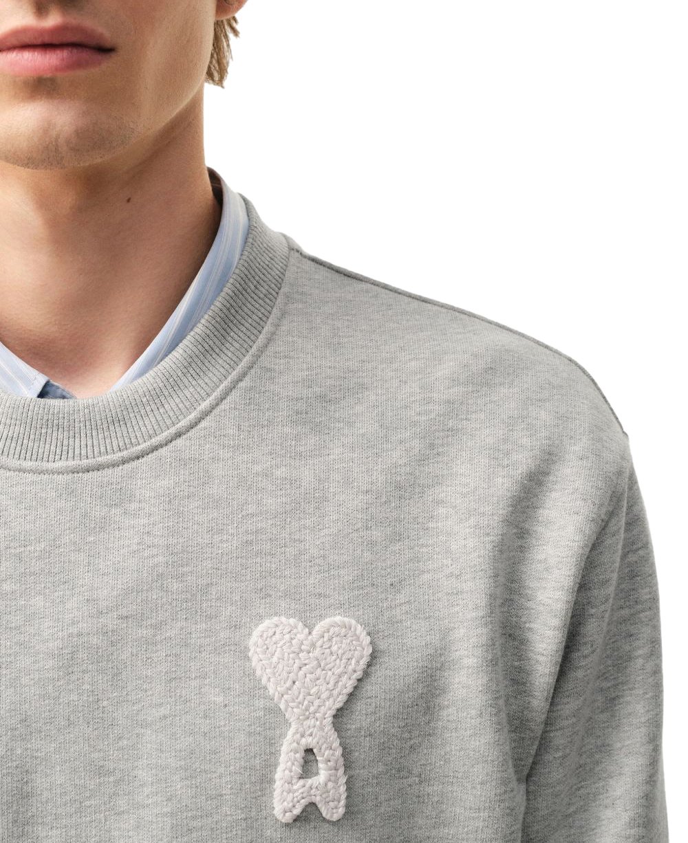 AMI Paris Sweaters Grigio Lichtgrijs