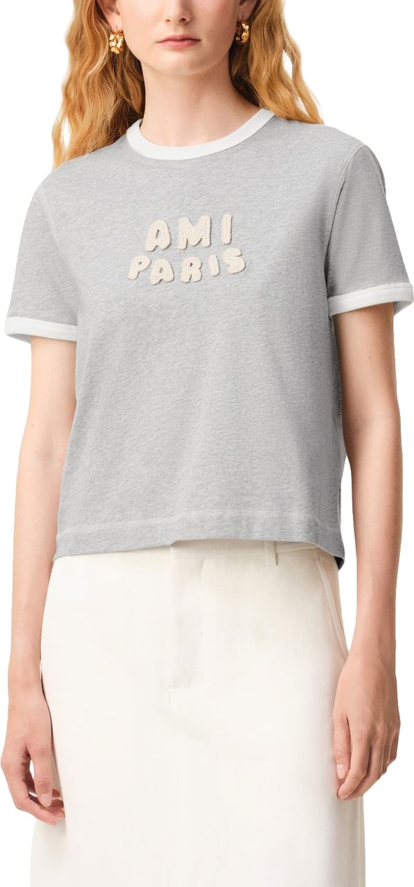 AMI Paris T-Shirts And Polos Grigio Grijs