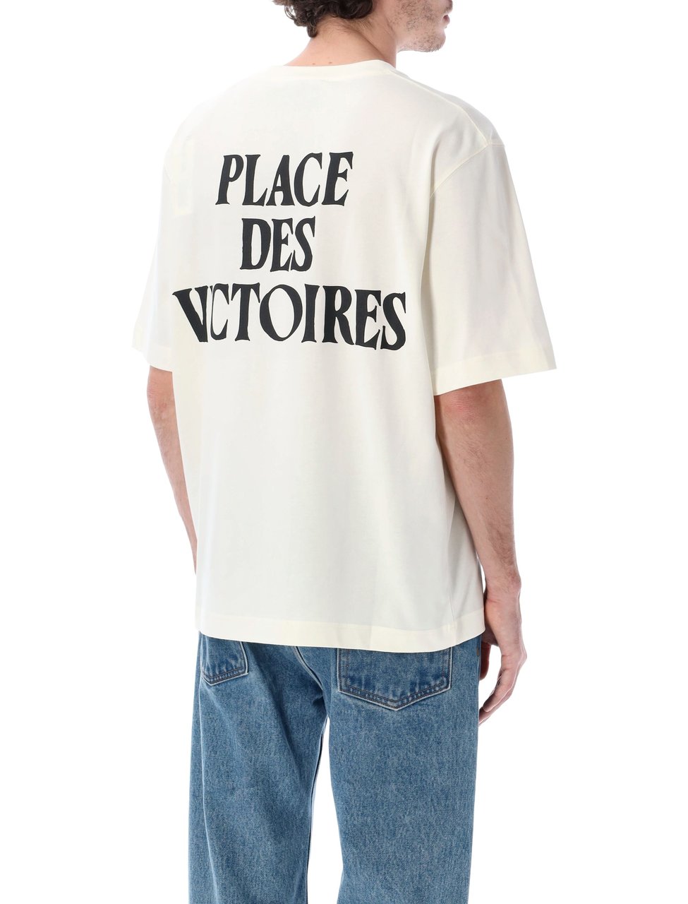 AMI Paris Place Des Victoirs Tee Bianco Wit