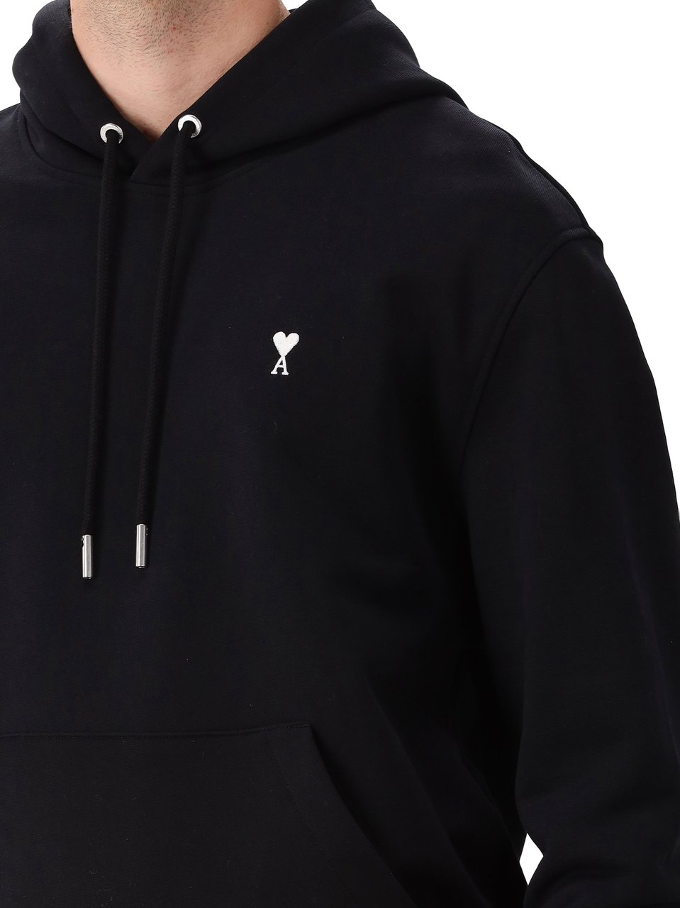 Ami Paris Hoodie Zwart Zwart