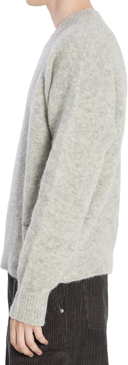 AMI Paris Sweater in alpaca e lan Grijs