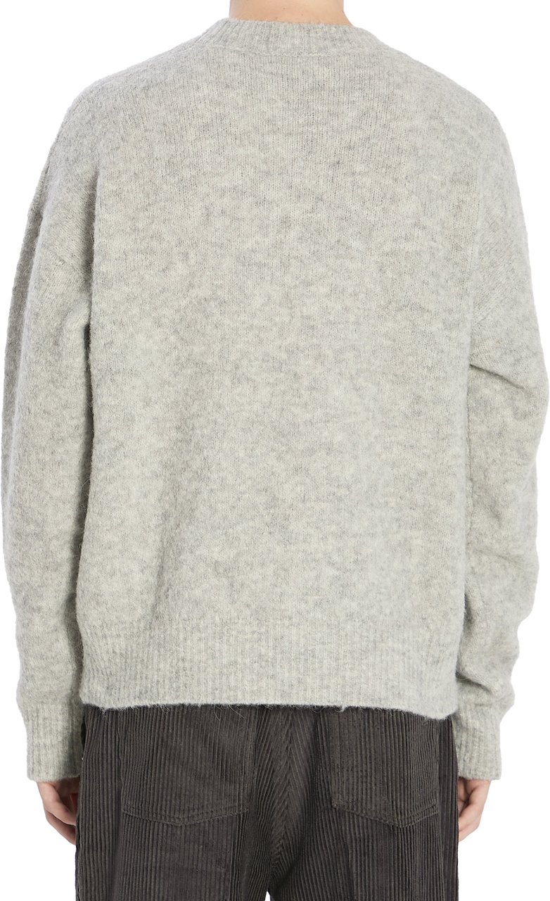 AMI Paris Sweater in alpaca e lan Grijs