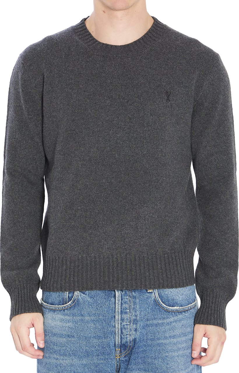 AMI Paris Ami de Coeur crewneck sweater Grijs