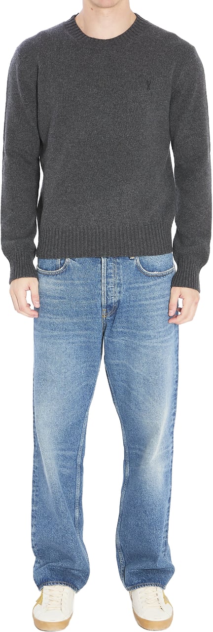 AMI Paris Ami de Coeur crewneck sweater Grijs