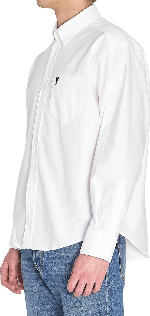 AMI Paris Ami de Coeur boxy shirt Wit