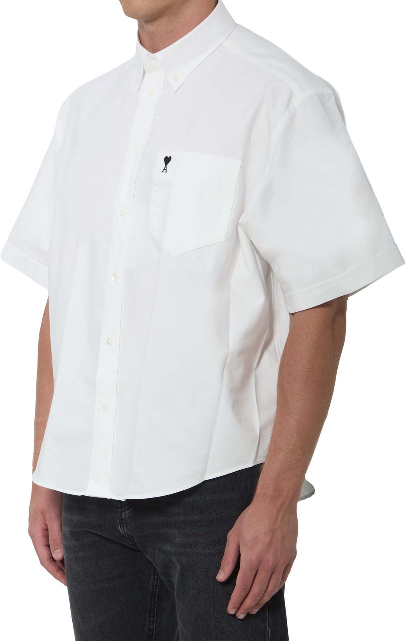 AMI Paris Ami de Coeur boxy shirt Wit