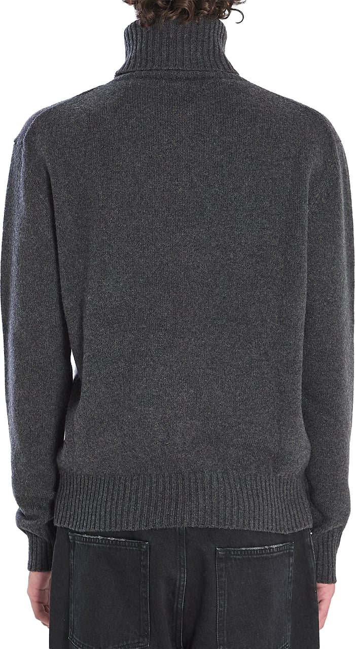 AMI Paris Ami de Coeur turtleneck sweater Grijs