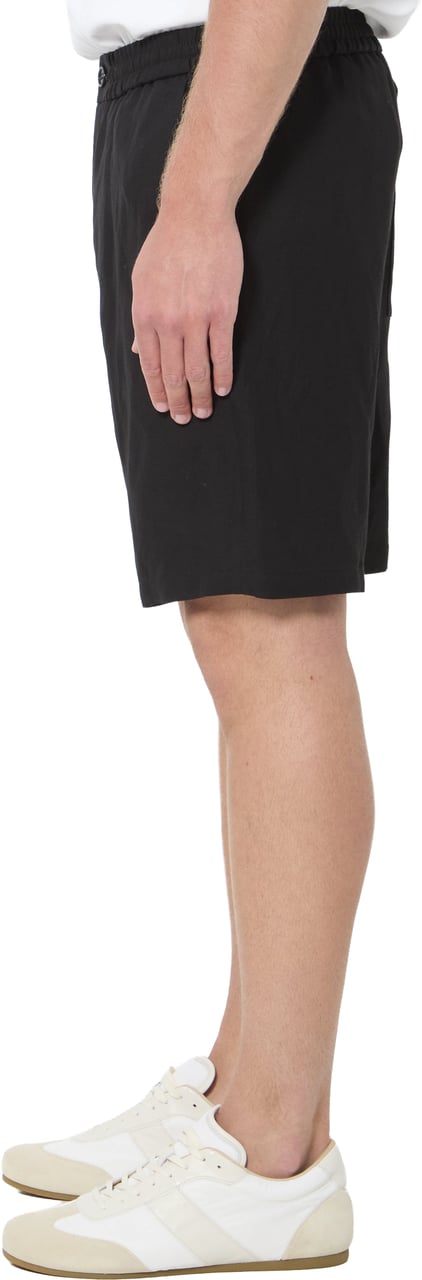 AMI Paris Elasticated waist shorts Zwart