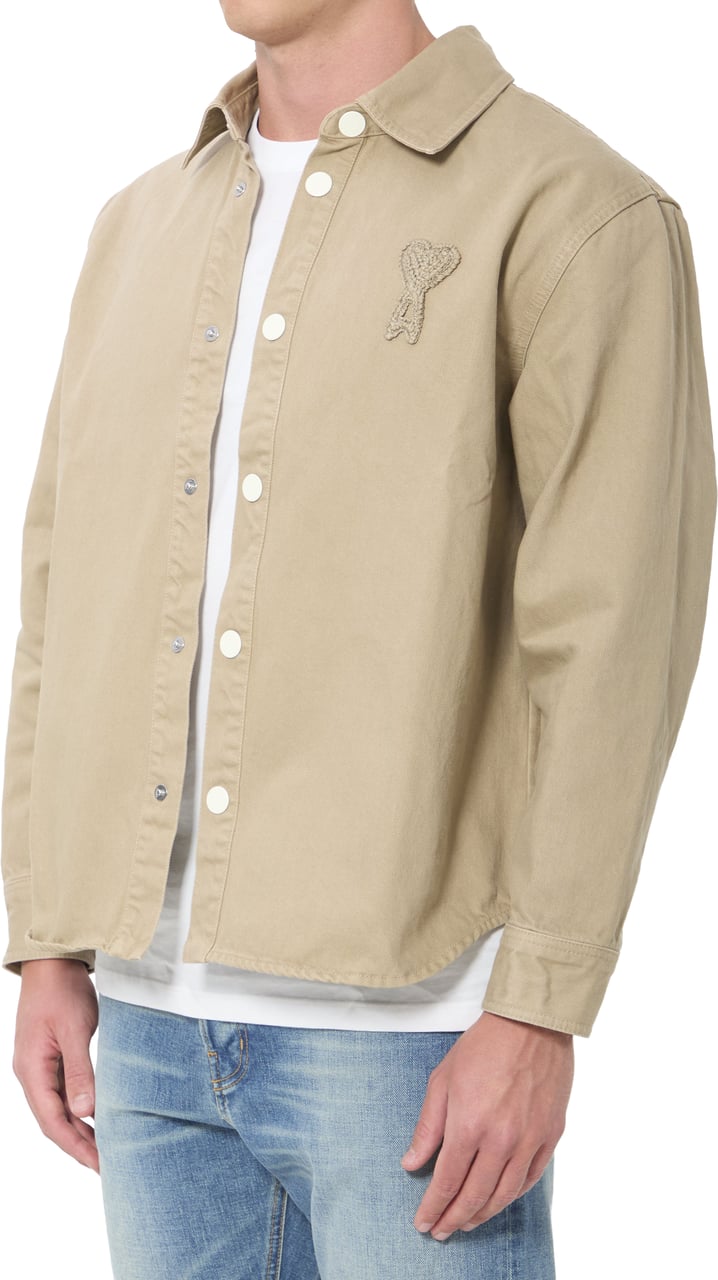 AMI Paris Ami de Coeur overshirt Beige