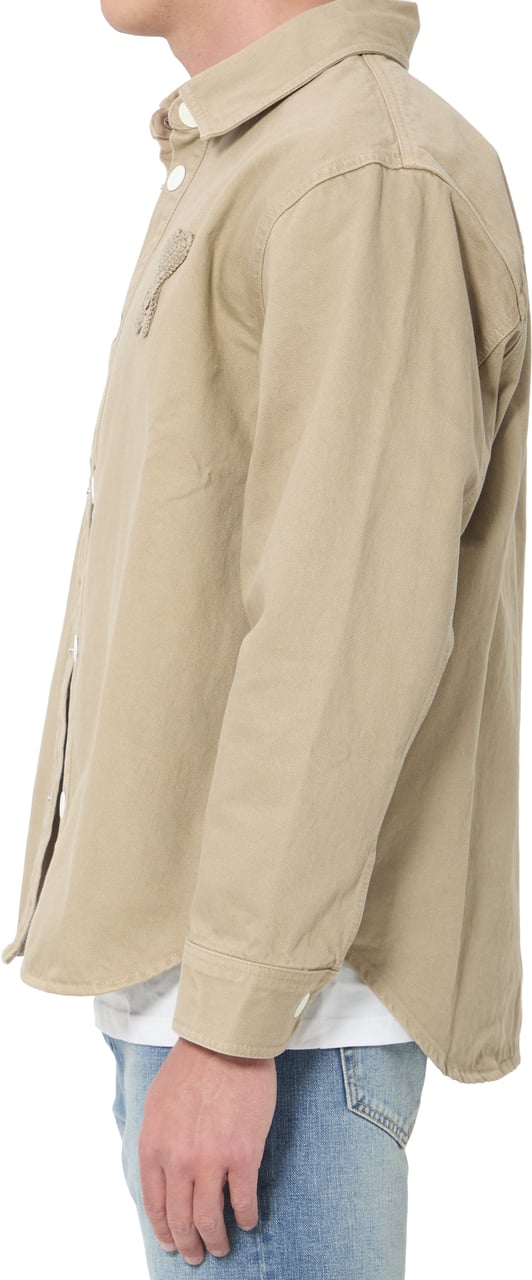 AMI Paris Ami de Coeur overshirt Beige