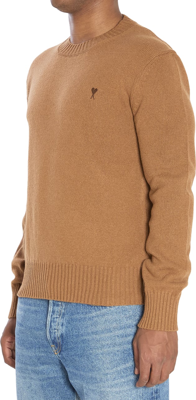 AMI Paris Ami de Coeur crew neck sweater Bruin