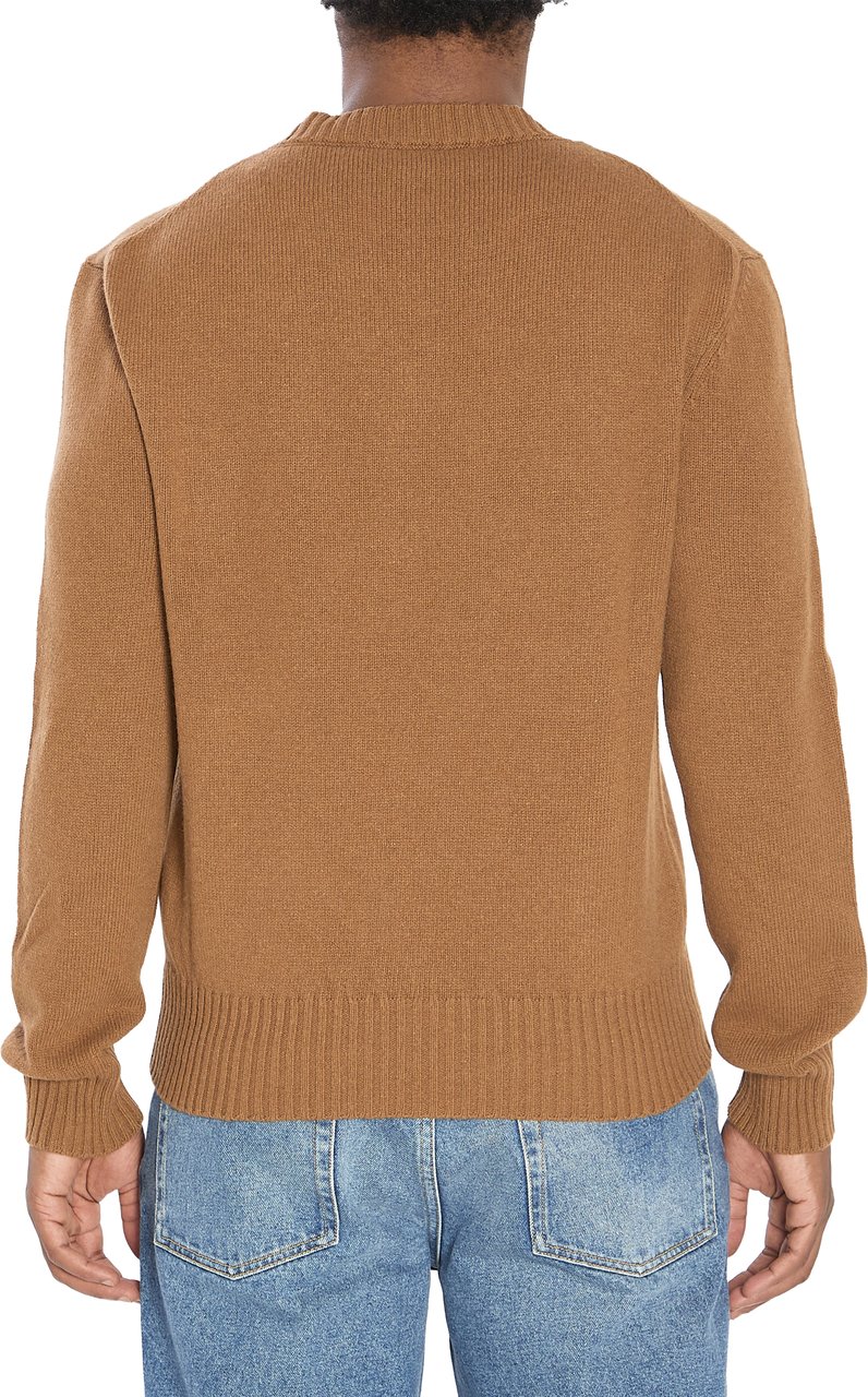 AMI Paris Ami de Coeur crew neck sweater Bruin