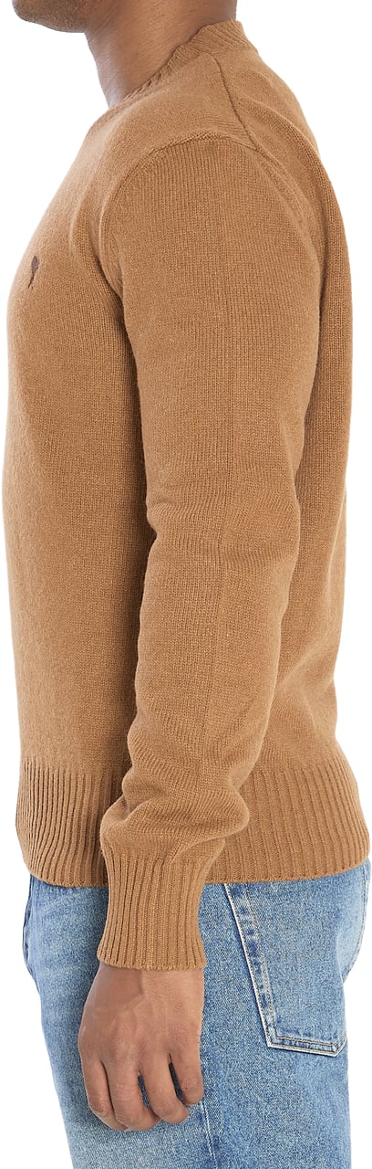 AMI Paris Ami de Coeur crew neck sweater Bruin