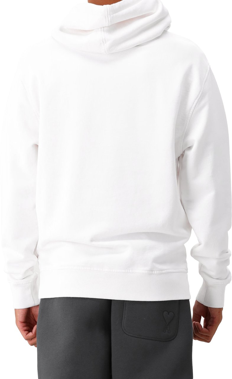 AMI Paris Hoodie Wit Molleton ADC Wit