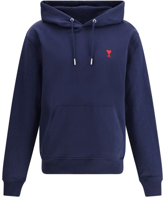 Ami Paris Blue Cotton Sweatshirt Blauw
