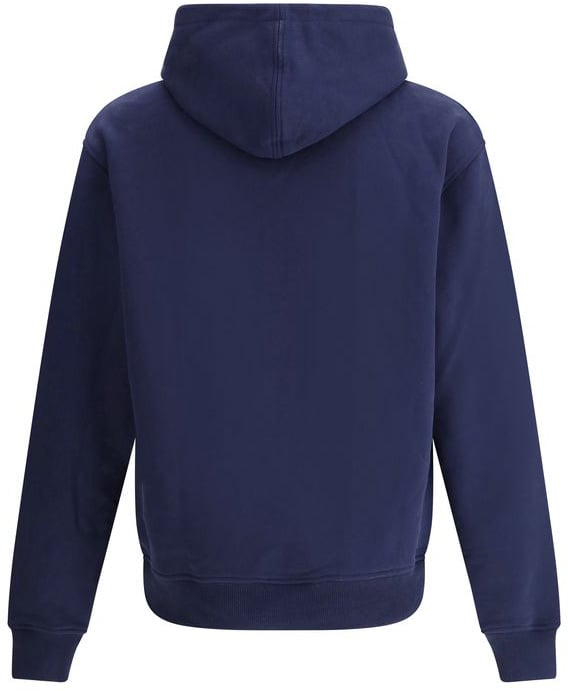 Ami Paris Blue Cotton Sweatshirt Blauw