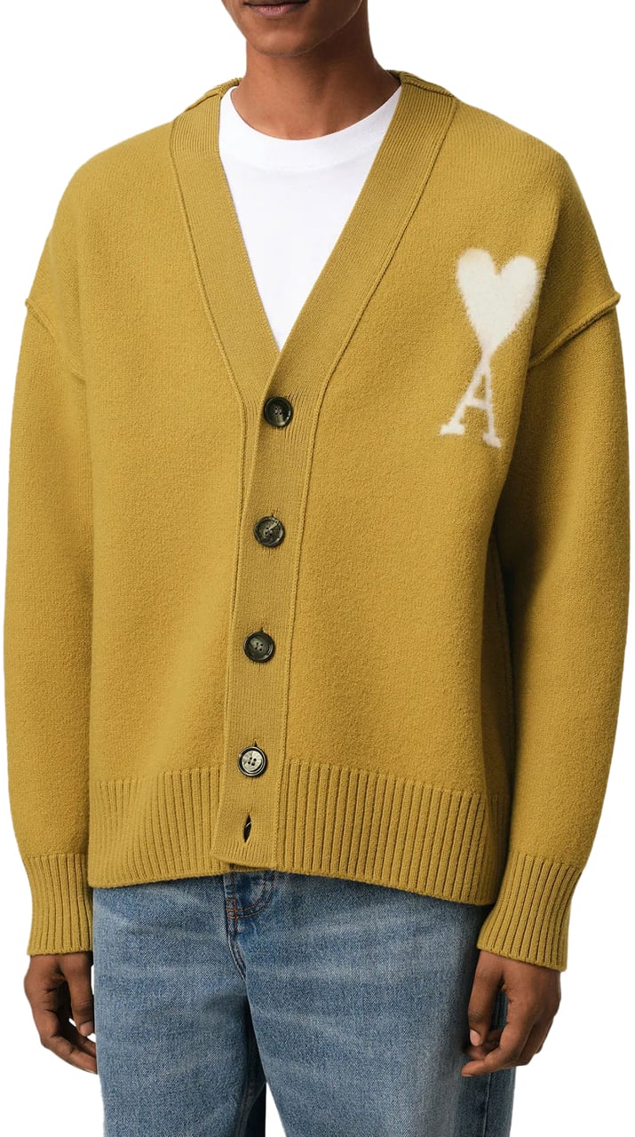 AMI Paris Ami De Coeur Ocher Geel