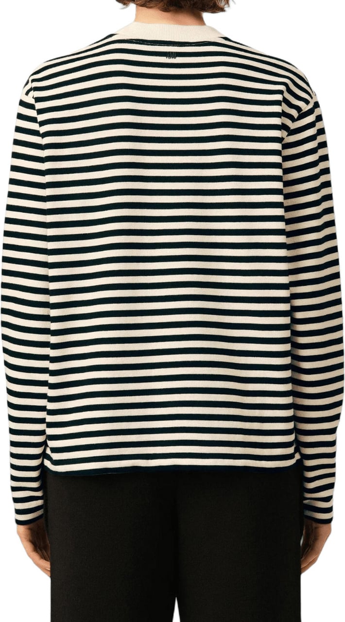 AMI Paris SAILOR STRIPED AMI DE COEUR LONG SLEEVE T-SHIRT Divers
