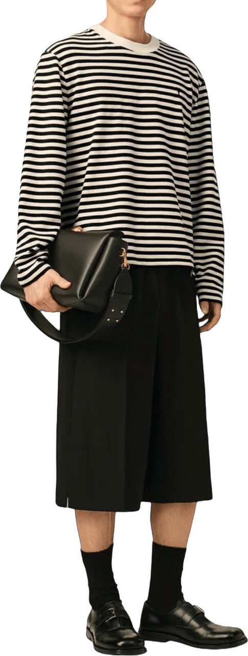 AMI Paris SAILOR STRIPED AMI DE COEUR LONG SLEEVE T-SHIRT Divers