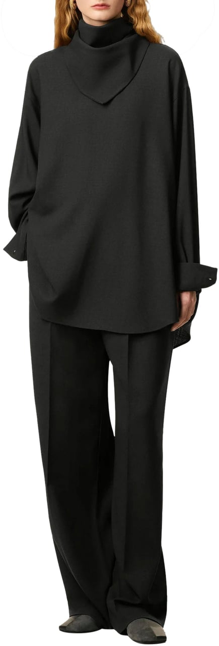 AMI Paris BANDANA BLOUSE DARK GREY Grijs