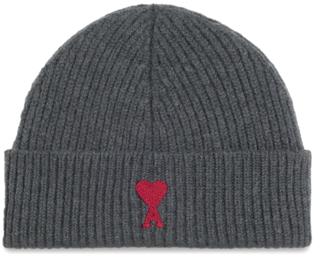 AMI Paris Hats Gris Rouge Grijs