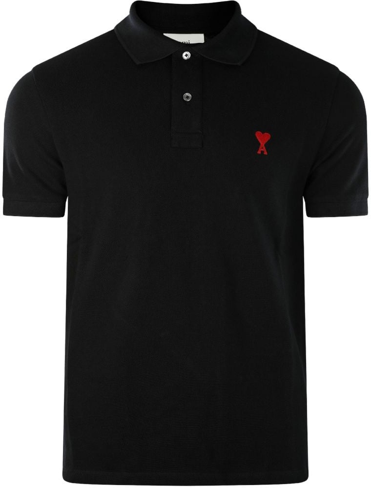 AMI Paris T-Shirts And Polos Black Zwart