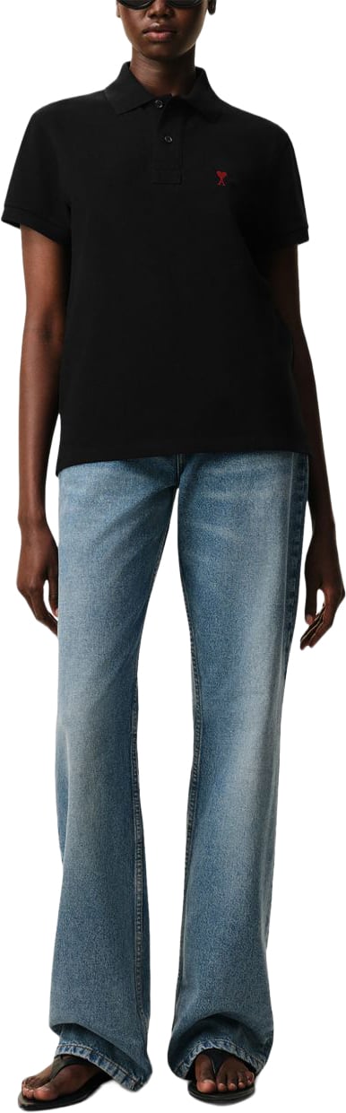 AMI Paris T-Shirts And Polos Black Zwart