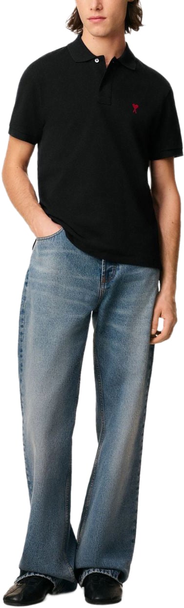 AMI Paris T-Shirts And Polos Black Zwart