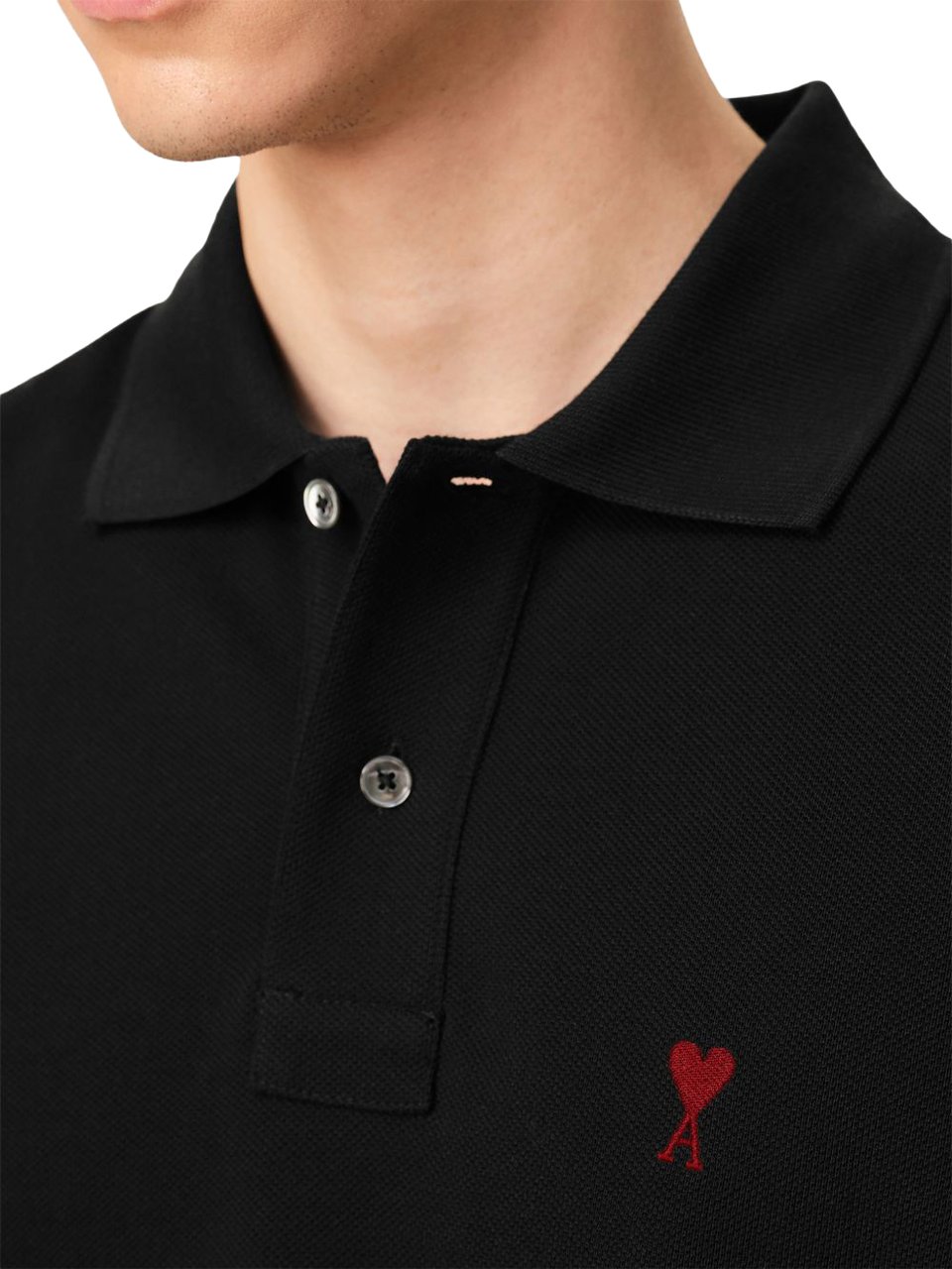 AMI Paris T-Shirts And Polos Black Zwart