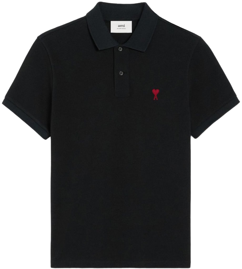 AMI Paris T-Shirts And Polos Black Zwart