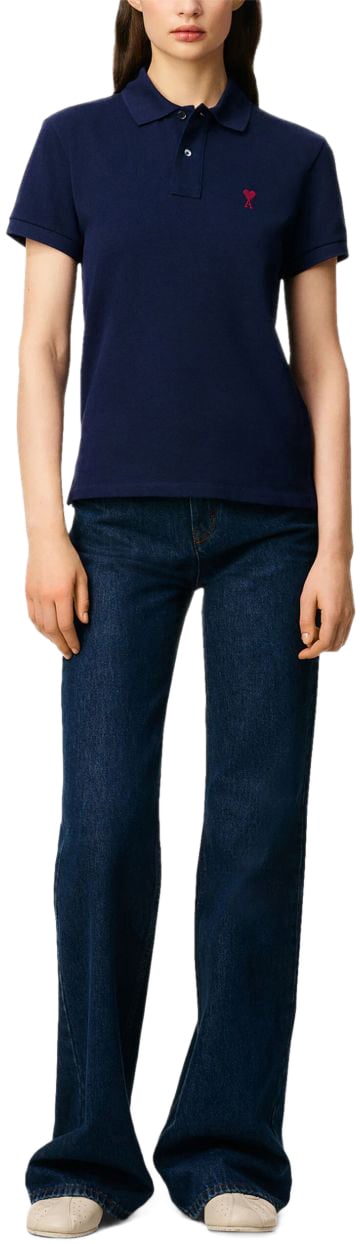 AMI Paris T-Shirts And Polos Marine Blauw