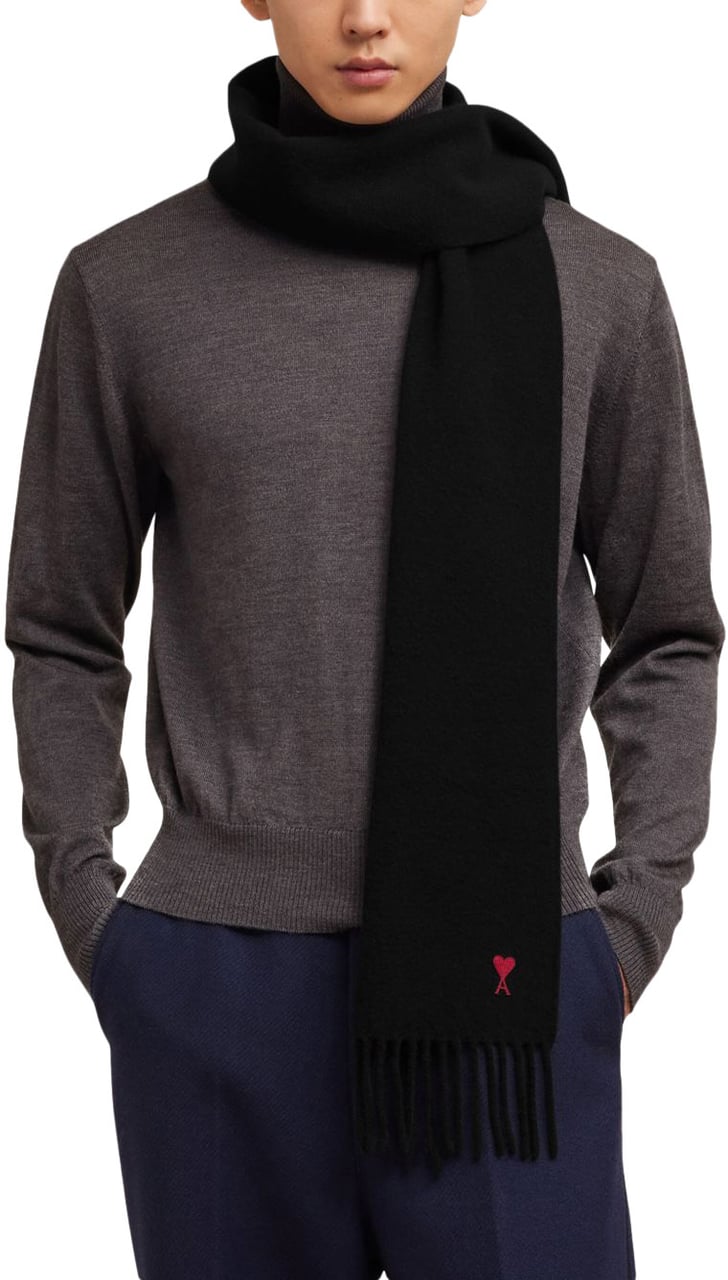 AMI Paris Scarfs Black Zwart