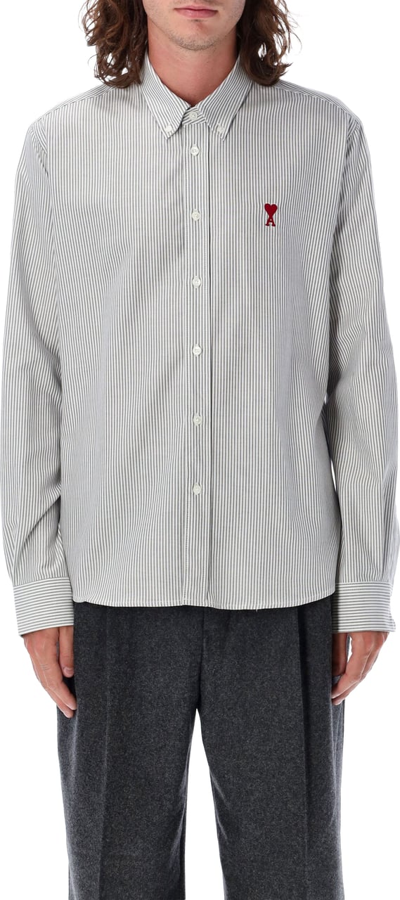 AMI Paris Button Down Adc Bianco Wit