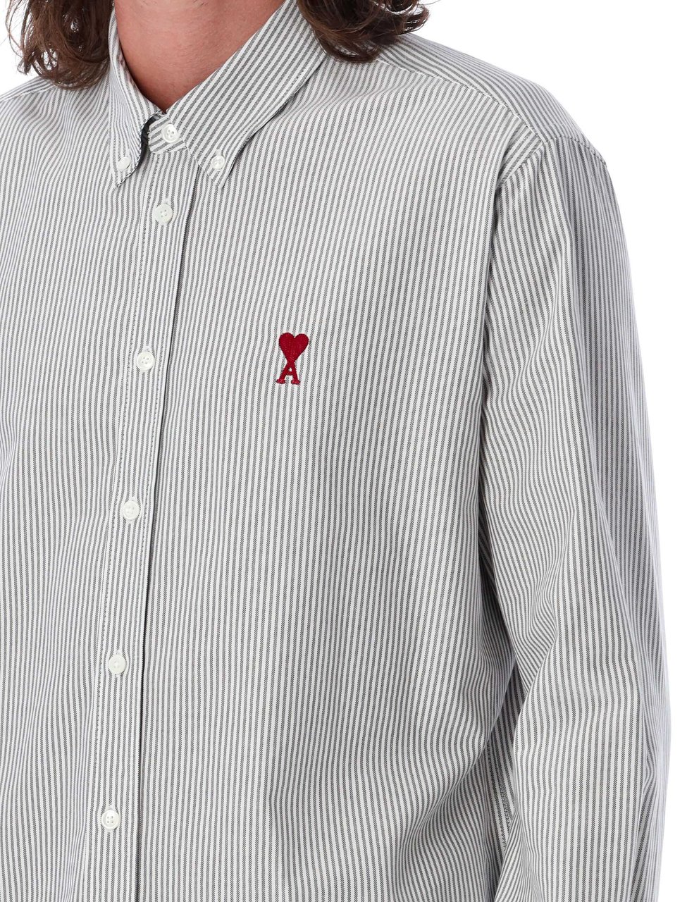 AMI Paris Button Down Adc Bianco Wit