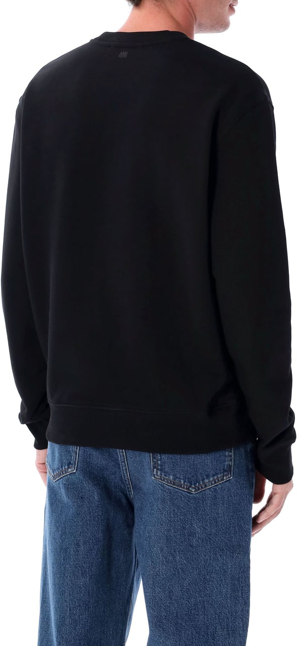 AMI Paris Red Adc Crewneck Nero Zwart