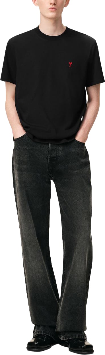 AMI Paris T-Shirts And Polos Nero Zwart