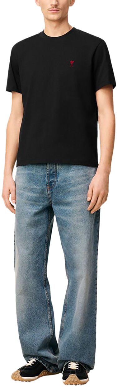 AMI Paris T-Shirts And Polos Black Zwart