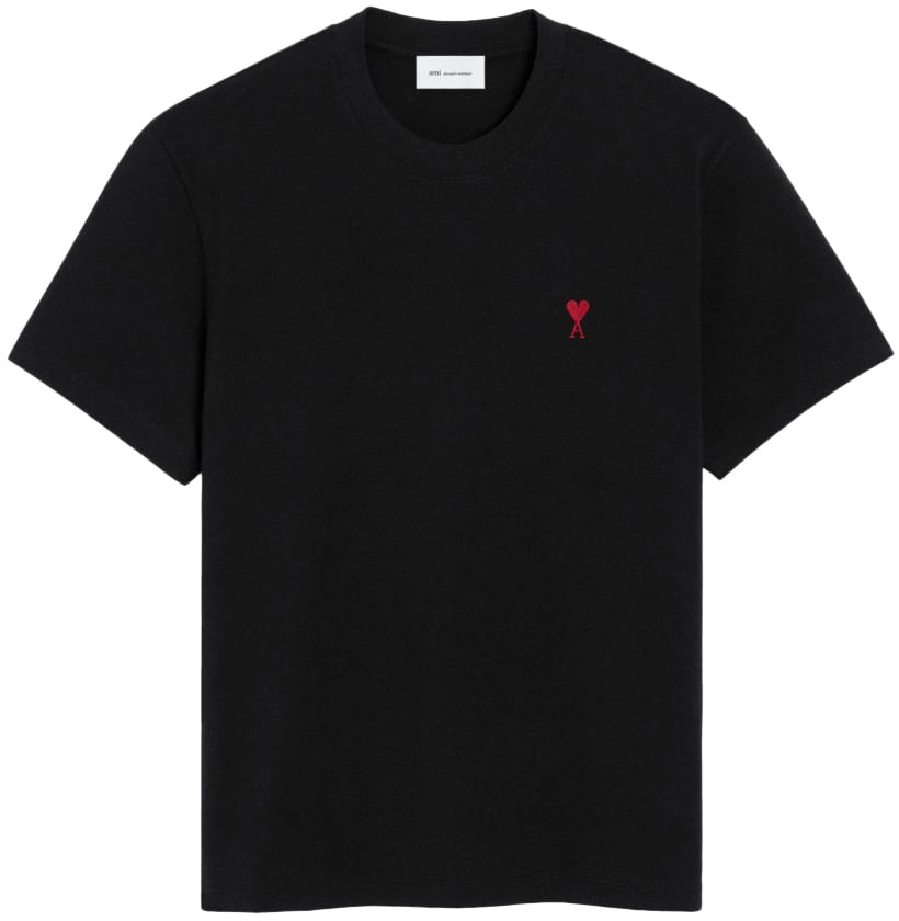 AMI Paris T-Shirts And Polos Nero Zwart
