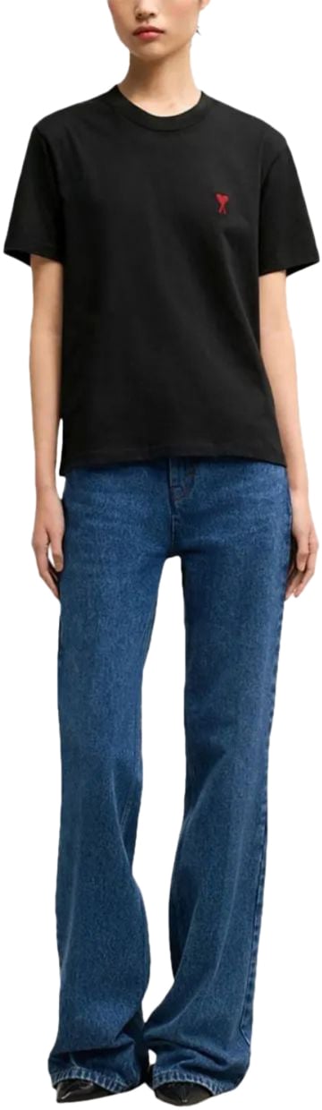 AMI Paris T-Shirts And Polos Black Zwart