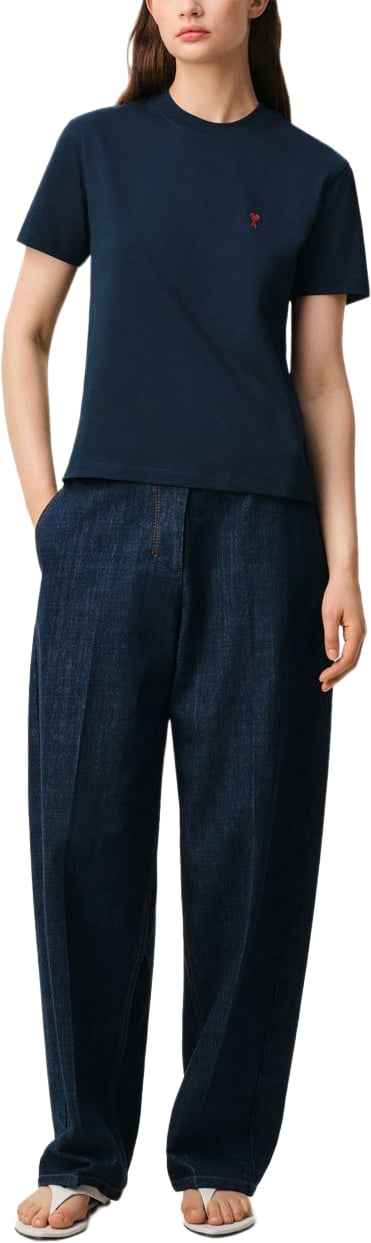 AMI Paris T-Shirts And Polos Marine Navy