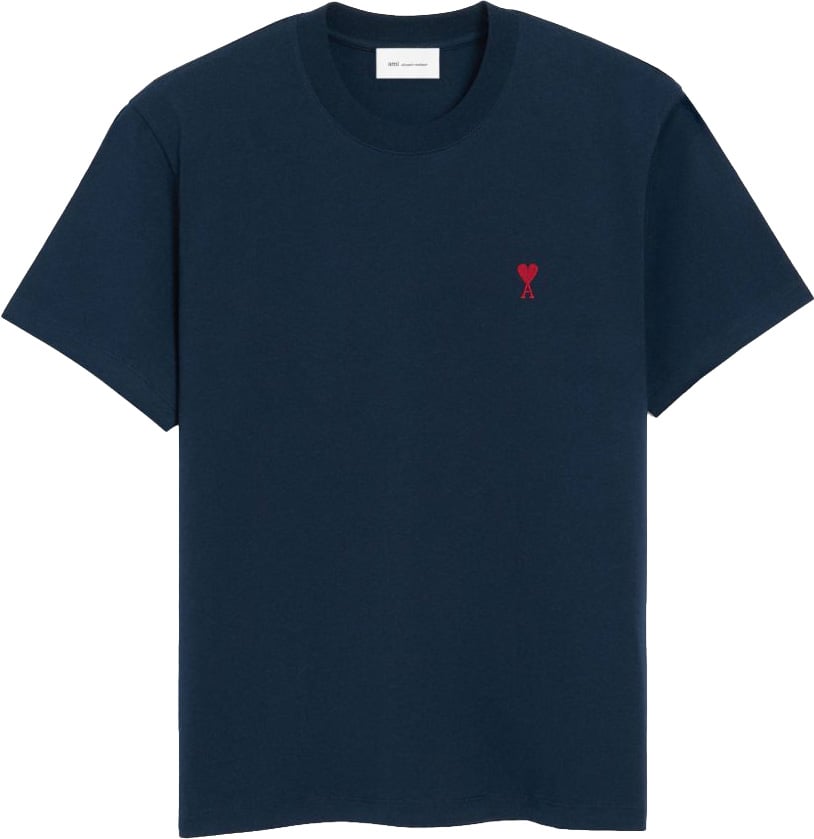 AMI Paris T-Shirts And Polos Marine Navy